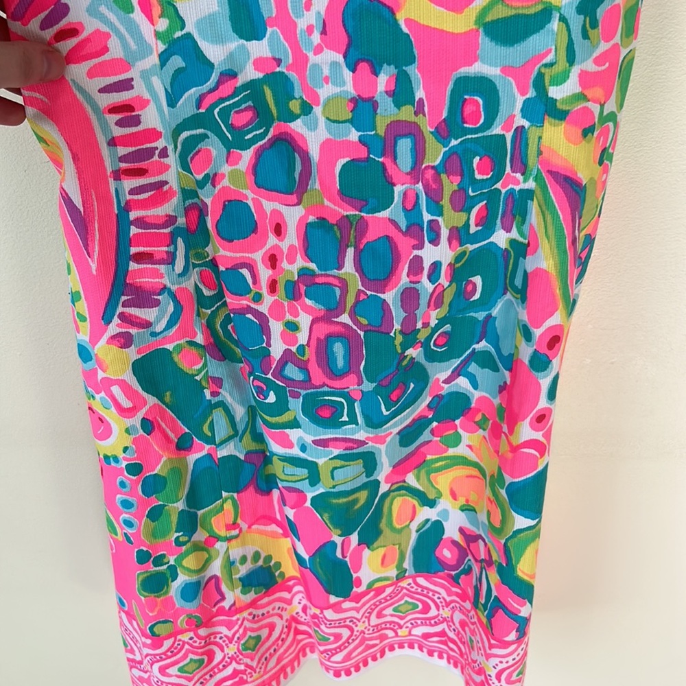 Lilly Pulitzer Shelli Stretch Shift Come Out Of Your Shell Tie-Back Dress - Picture 6 of 8